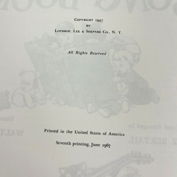 Complete Nursery Song Book 1967 Illustrated by Walt Kelly - Picture 2 of 11